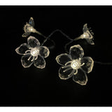 Solar flower string lights warm white 3.3m, imported from the UK