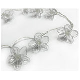 Solar flower string lights warm white 3.3m, imported from the UK