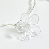 Solar flower string lights warm white 3.3m, imported from the UK