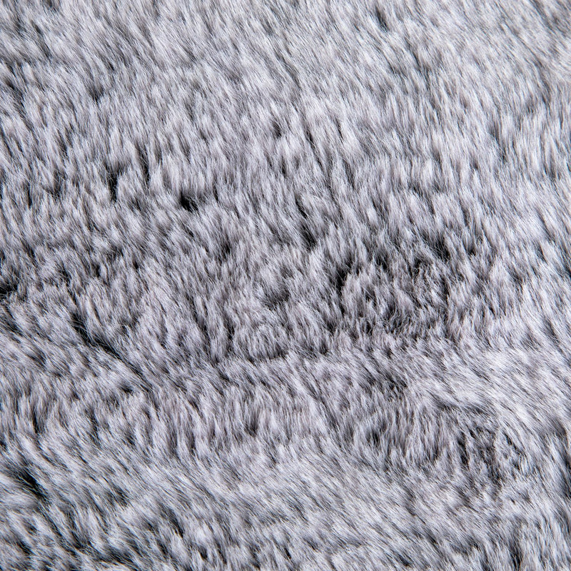 Habitat Faux Fur Tipped Throw - Charcoal - 125x150cm