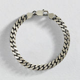 Revere men's sterling silver oxidised curb bracelet, imported from the UK