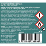 Wax Lyrical reed diffuser Eucalyptus Spa 200ml (British brand)