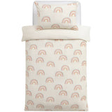 Argos Home rainbow fleece toddler bedding set, imported from the UK