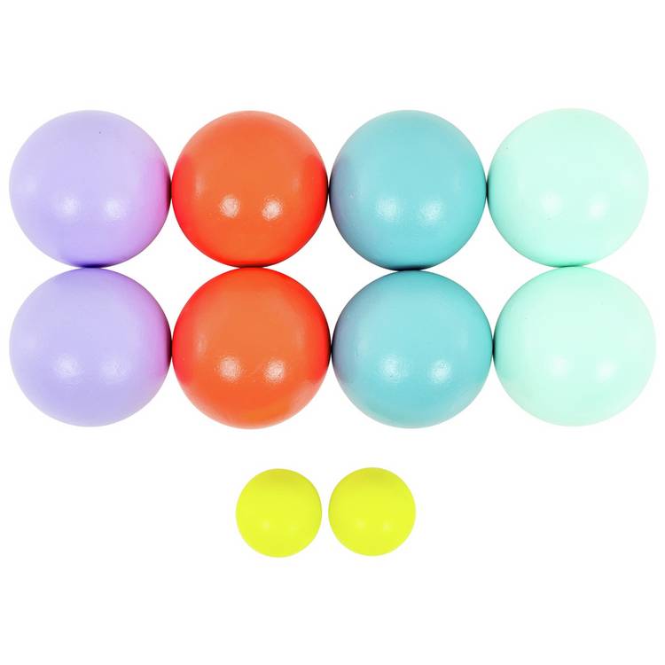TP Wooden Boules Game pastel set, UK version