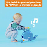 Bright Starts Silly Spout Whale Popper toy, UK version