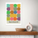 East End Prints Colourful Bauhaus art print A3, imported from the UK