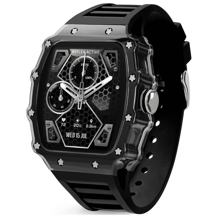 Reflex Active Nexus black strap calling smartwatch (British brand)