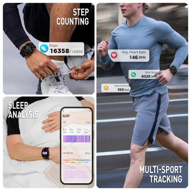 Reflex Active Nexus black strap calling smartwatch (British brand)