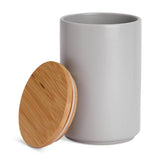 Habitat ceramic canister set 3-piece stoneware kitchen storage, imported from the UK