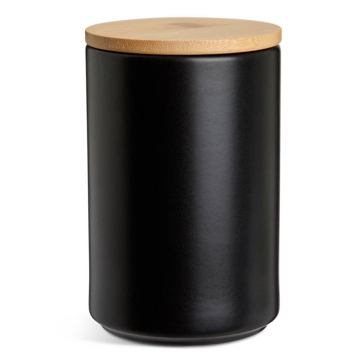 Habitat ceramic canister set 3-piece stoneware kitchen storage, imported from the UK