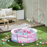 Chad Valley pink ball pit with unicorn theme, imported from the UK