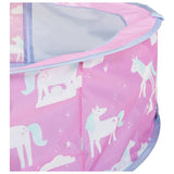 Chad Valley pink ball pit with unicorn theme, imported from the UK