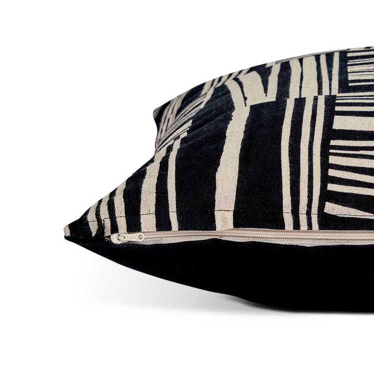 Habitat industrial printed monochrome cushion 43x43cm, UK version