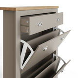 GFW shoe storage cabinet grey 108cm, imported from the UK