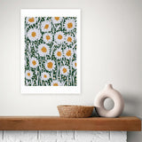 East End Prints daisy pattern art print A3 - British product