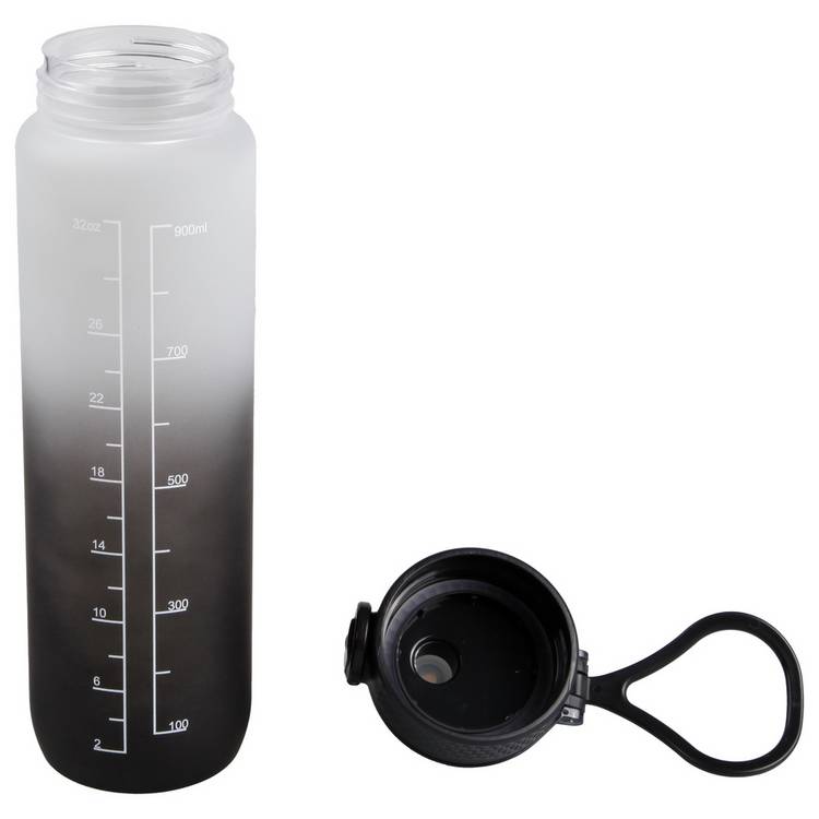 Grey ombre tracker sipper water bottle 1 litre (British brand)