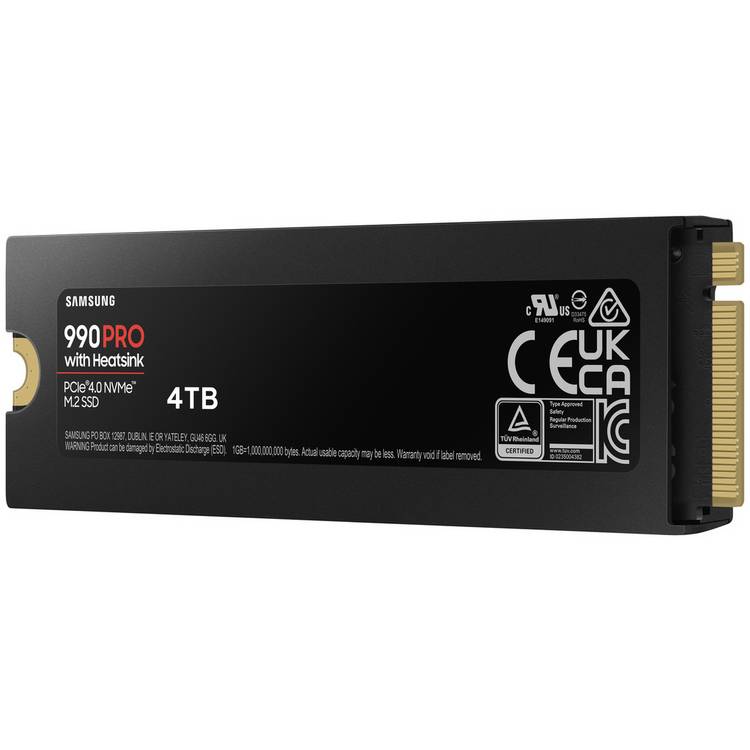 Samsung 990 PRO Heatsink 4TB SSD, UK version