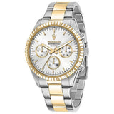 Argos Maserati Competizione Silver Dial Two Tone Stainless Steel Chronograph Watch- Buy online at McGrocer