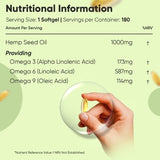 WeightWorld hemp seed oil softgels 180 count, imported from the UK