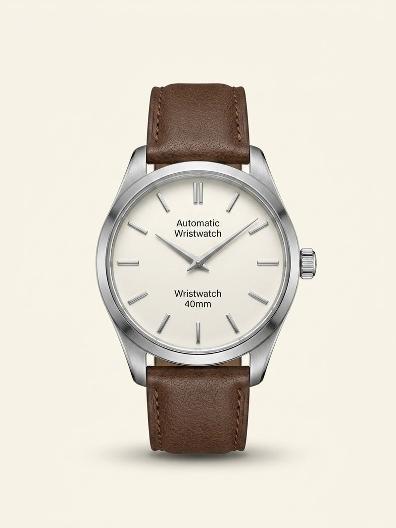 Cartier Santos Large watch 18ct yellow-gold and leather - British product