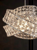 Clear Venetian easy fit lamp shade with acrylic beads - British product