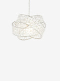 Clear Venetian easy fit lamp shade with acrylic beads - British product