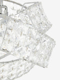 Clear Venetian easy fit lamp shade with acrylic beads - British product