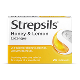 Holland & Barrett Strepsils Honey & Lemon Throat Lozenges 24 Pack- Buy online at McGrocer