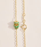 Spinelli Kilcollin Vesta necklace yellow gold emerald - British product