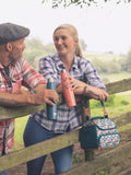 BUILT Blue Retro lunch bag 6 Litre - British product