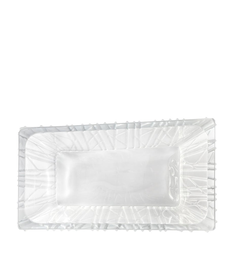 Lalique Edificio crystal vase 32cm by Rudy Ricciotti, UK version