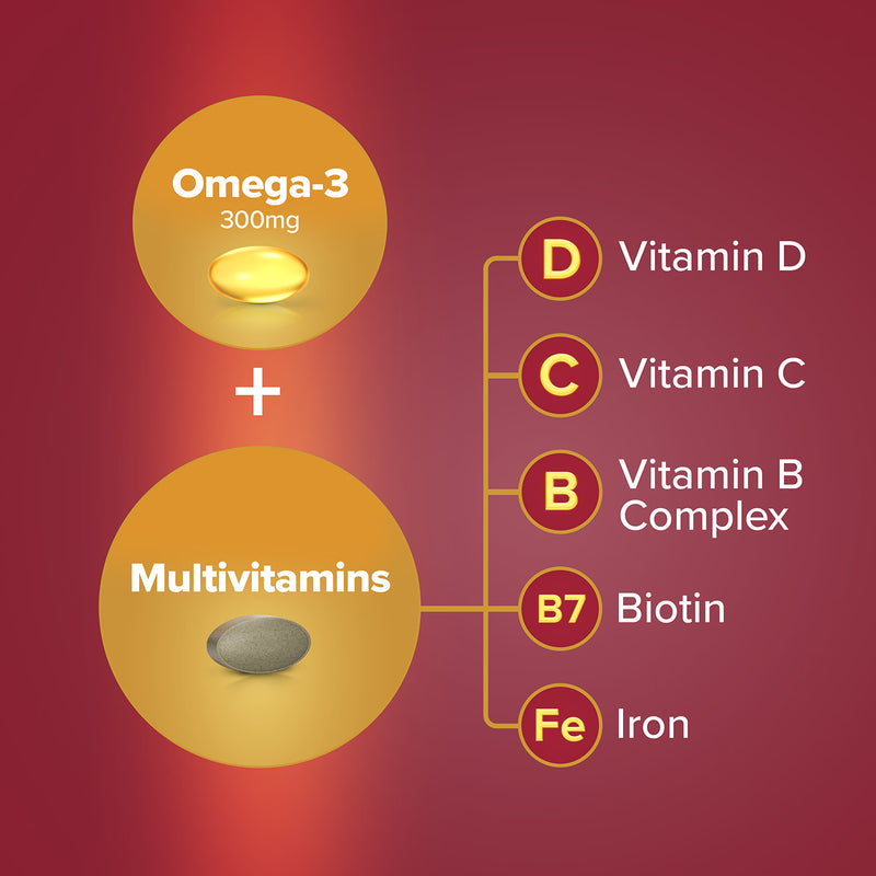 Seven Seas women's Omega-3 multivitamin 30 tablets 30 capsules, imported from the UK