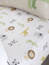 Catherine Lansfield Natural Roarsome Single Fitted Bed Sheet