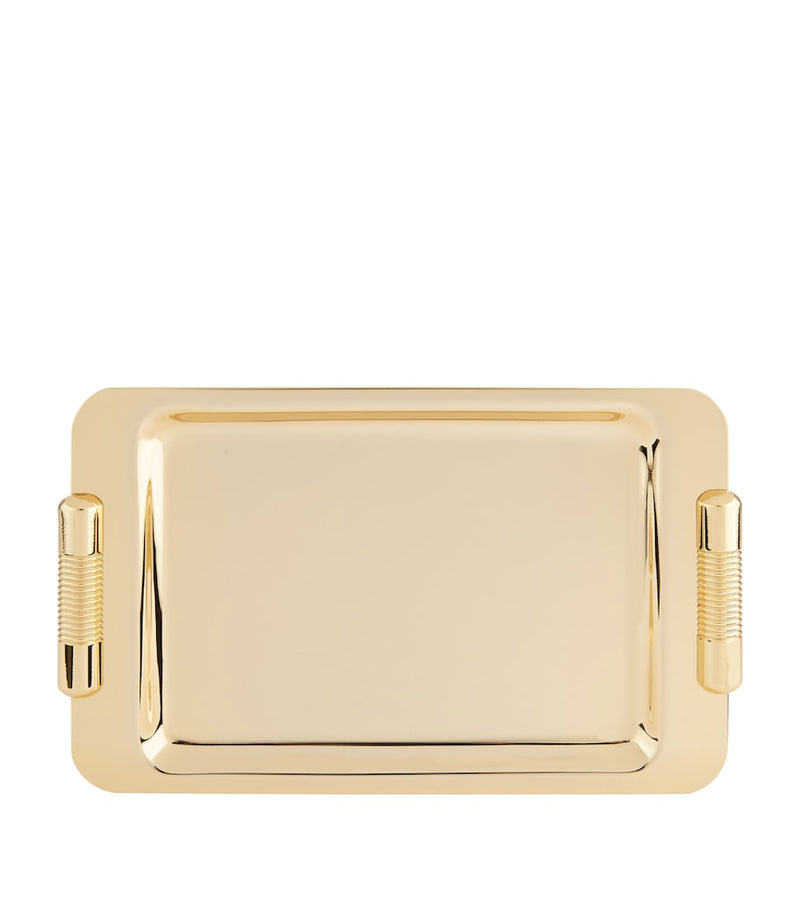 Zodiac Cylinder Gold-Plated Tray (British brand)