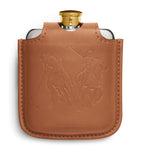 Ralph Lauren Home decorative hip flask with duelling polo players, 355ml capacity, imported from the UK