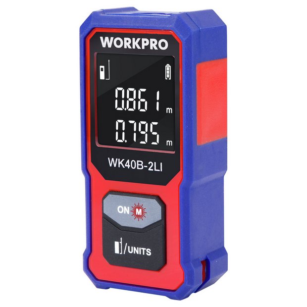 WORKPRO rechargeable laser measure tape 40m (British brand)