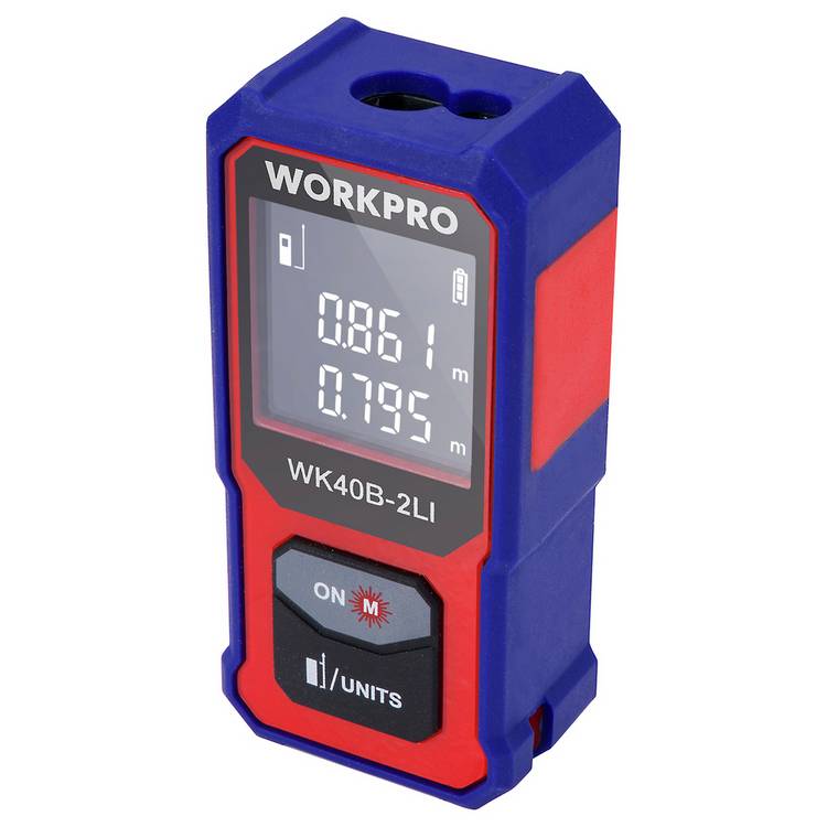 WORKPRO rechargeable laser measure tape 40m (British brand)