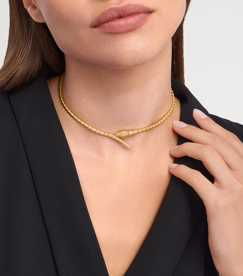 Bvlgari Serpenti Viper necklace 18kt yellow gold, imported from the UK