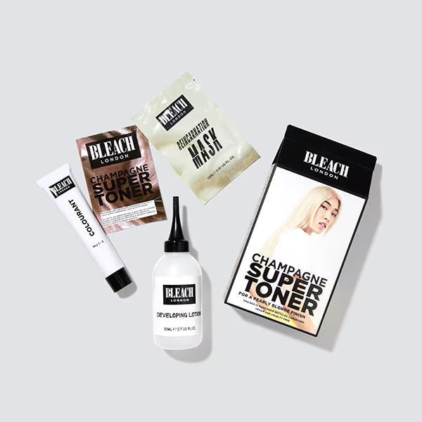 Bleach London Champagne Semi-Permanent Toner Kit For Bleached Hair - British product