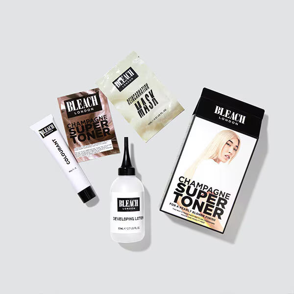Bleach London Champagne Semi-Permanent Toner Kit For Bleached Hair - British product