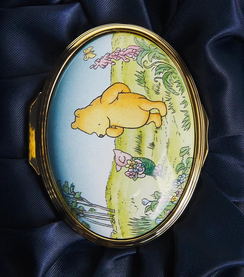 Halcyon Days enamel Winnie the Pooh box small, UK version