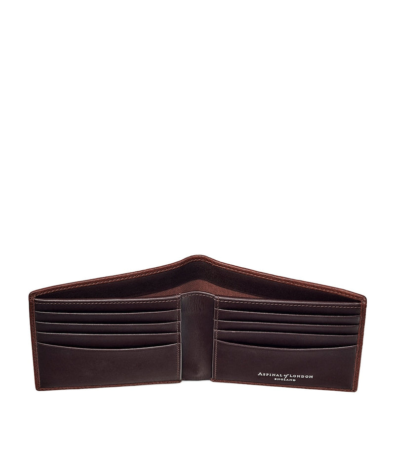 Aspinal of London classic billfold leather wallet (British brand)