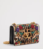 Valentino Garavani Vain shoulder bag pony-effect leather leopard print (British brand)