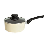 Argos Home 5 piece aluminium pan set in cream, UK version