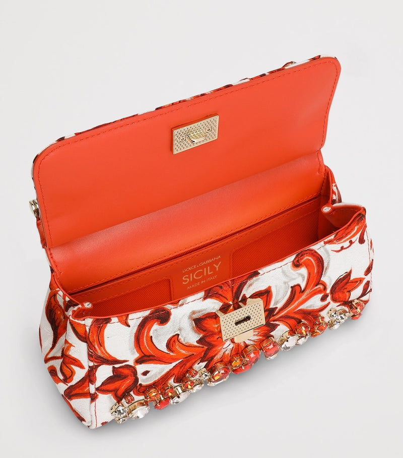 Dolce&Gabbana My Sicily top-handle bag Majolica print - British product