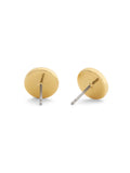 COACH gold textured coin stud earrings, imported from the UK