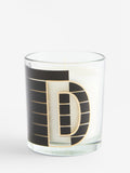 Monochrome Boxed Alphabet White Jasmine Scented Candle