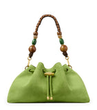 Jimmy Choo medium suede Cinch beaded bucket bag, UK version