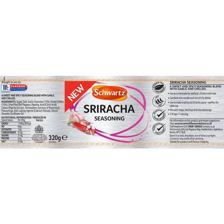 Schwartz Sriracha seasoning blend 320g (British brand)