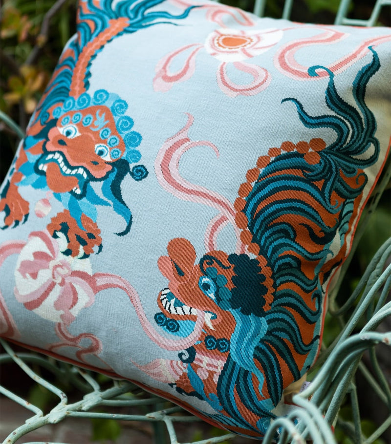The Rug Company Guo Pei Lion Dance Cushion 56cm x 56cm (British brand)